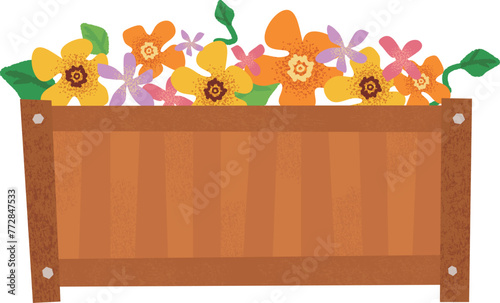 hand drwaing flower bed illustration © 정의 장