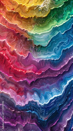 Colorful abstract fluid art