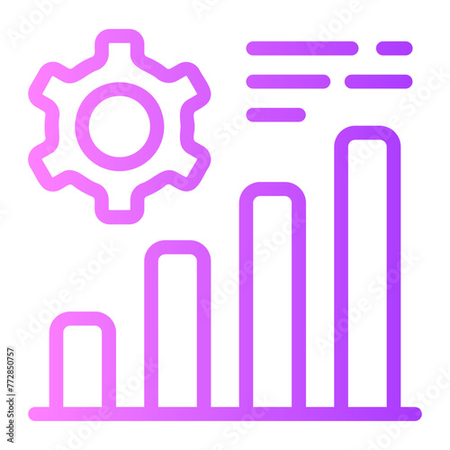 efficiency gradient icon