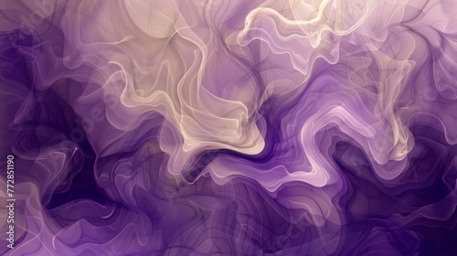 Abstract purple and white smoke patterns