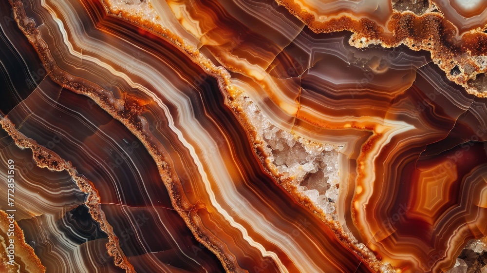 Macro shot of agate stone patterns Macro shot of agate stone patterns