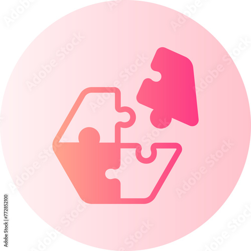 puzzle gradient icon