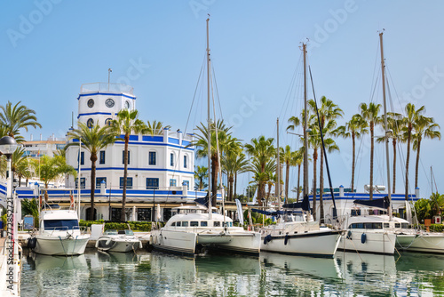 The marina in Estepona on the Costa del Sol in Spain