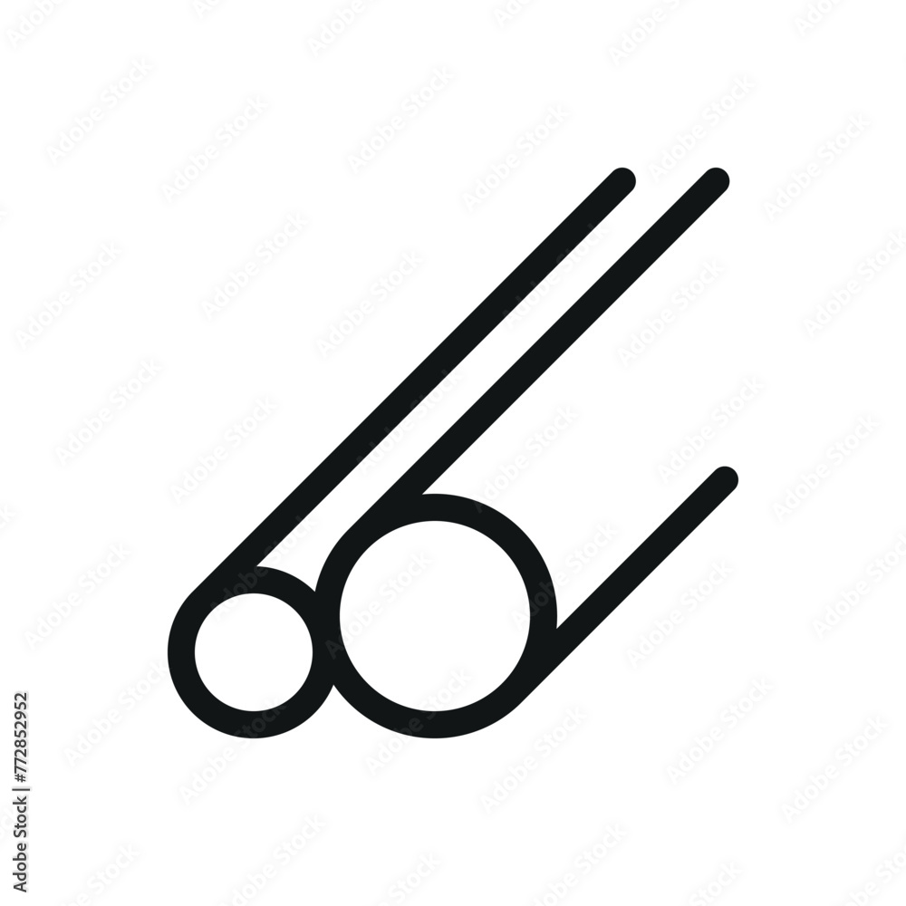 Swimming pool pipes isolated icon, PVC tubes vector symbol with editable stroke Swimming pool pipes isolated icon, PVC tubes vector symbol with editable stroke