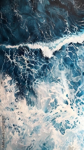 Abstract ocean wave texture