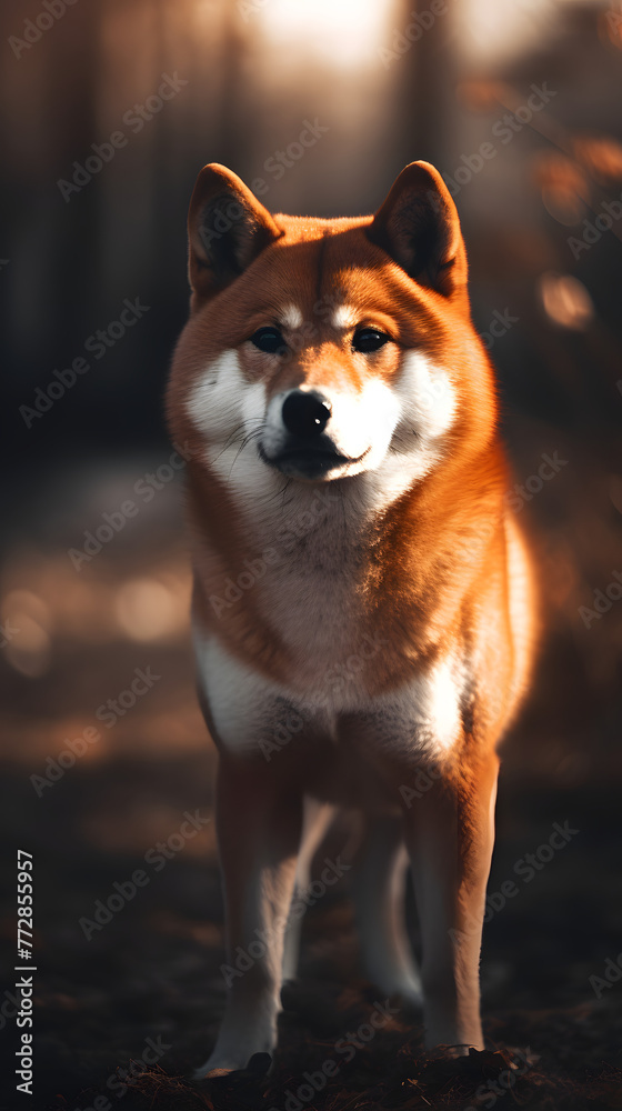 Shiba Inu dog photography poster mobile phone vertical background Shiba Inu dog photography poster mobile phone vertical background