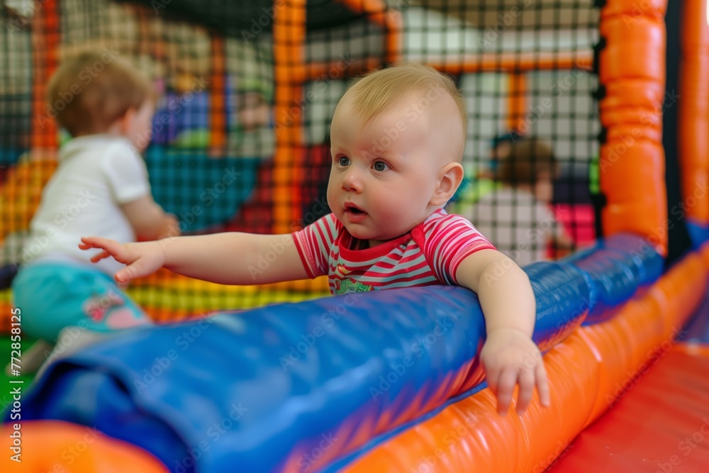 toddlers in a dedicated soft play section for young kids toddlers in a dedicated soft play section for young kids
