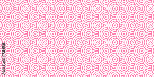 Abstract cube Minimal overlapping diamond geometric waves spiral abstract circle wave line. pink seamless tile stripe geometric create retro square line backdrop pattern background.