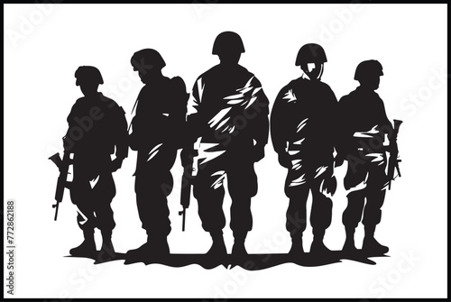Veterans Army Soldier Silhouette Clip art Vector, Soldier Silhouette Images, Military Silhouette Images