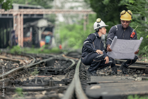 Engineers use blueprints for rail maintenance and troubleshooting to ensure safe train operations.