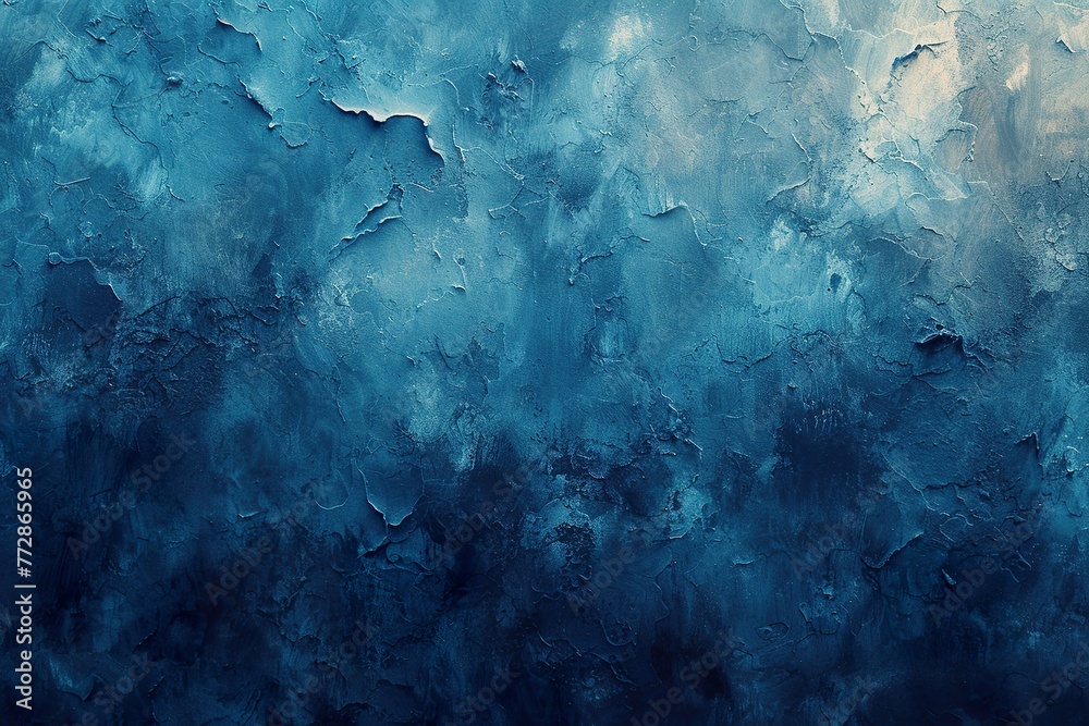 Abstract watercolor paint background dark blue color grunge texture for background, banner - obrazy, fototapety, plakaty 