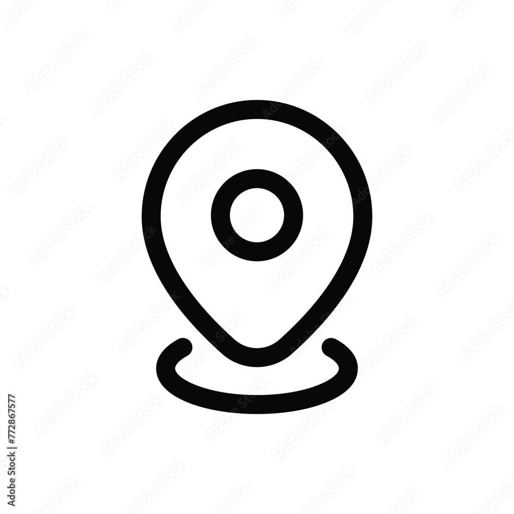 Simple Pin Location line icon Simple Pin Location line icon