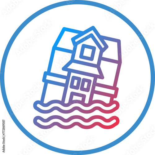 Vector Design Flood Icon Style
