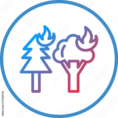 Vector Design Wildfire Icon Style