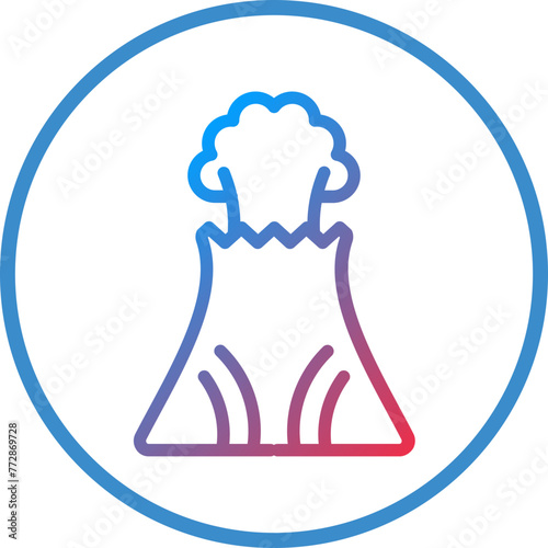 Vector Design Volcano Icon Style