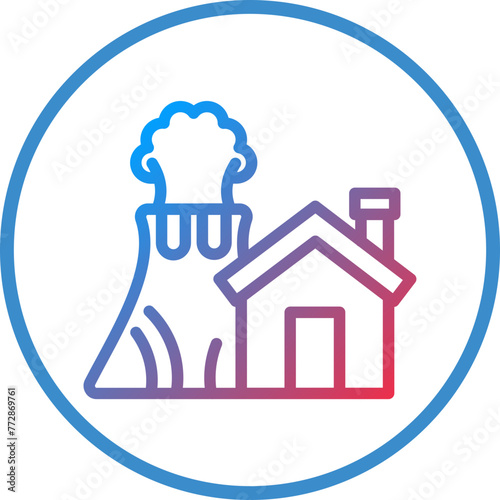 Vector Design Eruption Icon Style