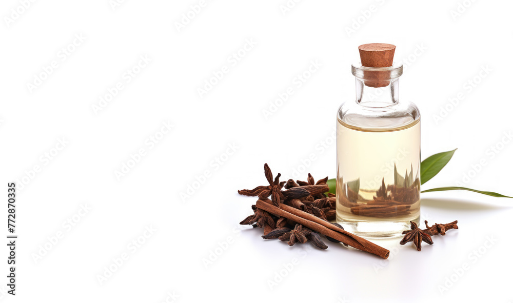 vanilla essential oil for promotion with copy space vanilla essential oil for promotion with copy space