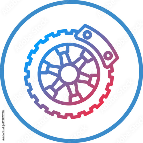 Vector Design Brake Disc Icon Style