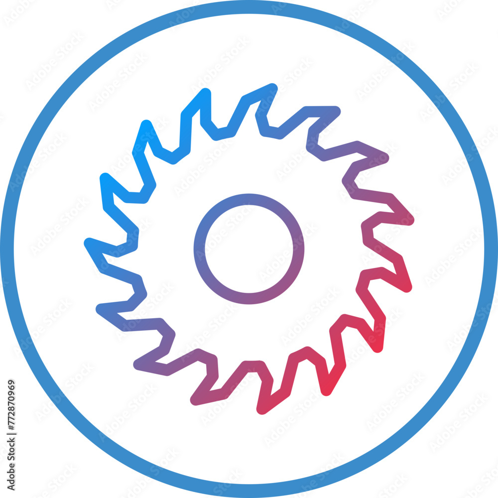 Vector Design Circular Saw Icon Style Vector Design Circular Saw Icon Style