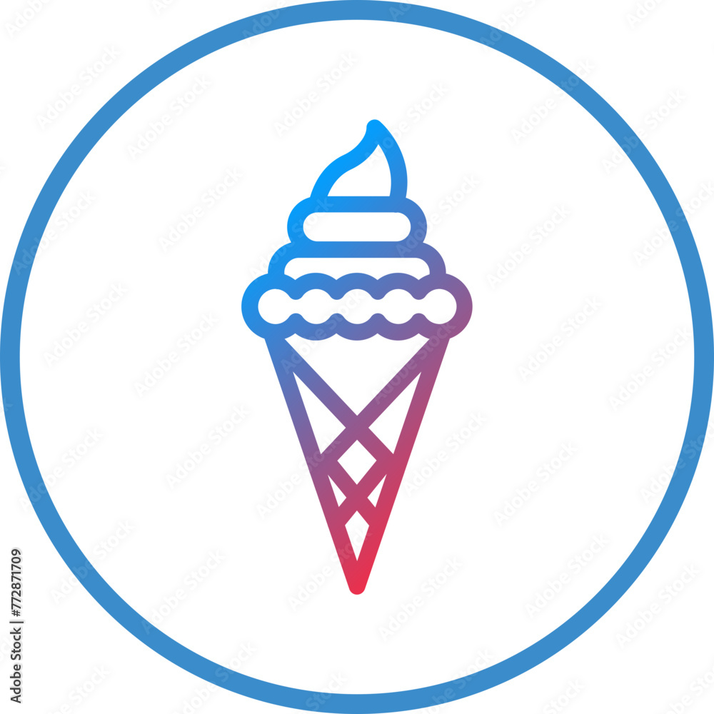 Vector Design Ice Cream Icon Style Vector Design Ice Cream Icon Style