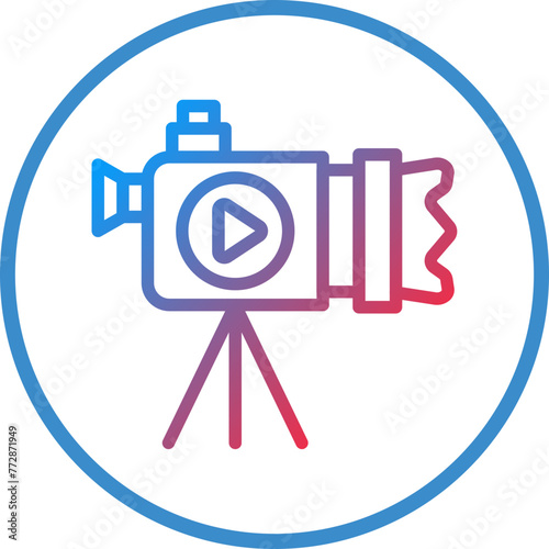 Vector Design Video Camera Icon Style