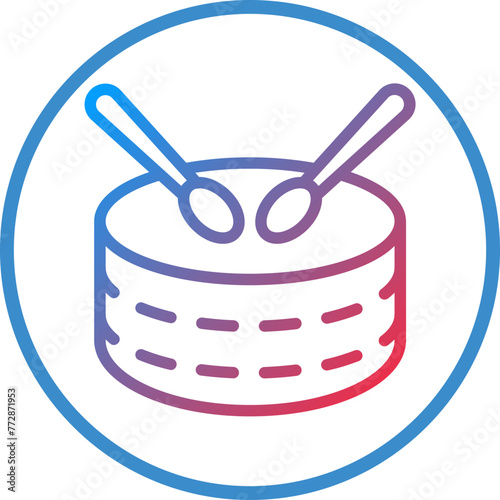 Vector Design Drum Icon Style