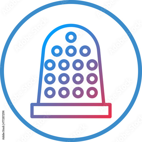 Vector Design Thimble Icon Style