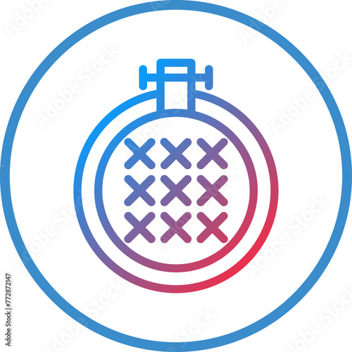 Vector Design Cross Stitch Icon Style