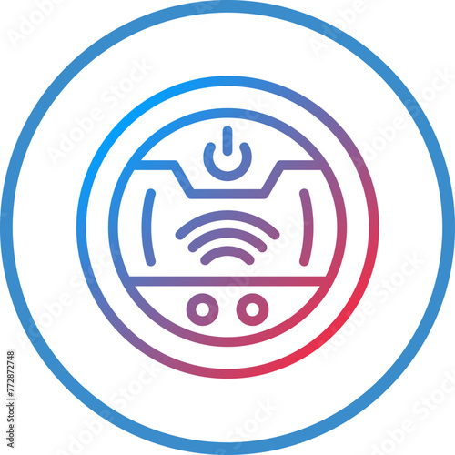 Vector Design Robot Vaccum Icon Style