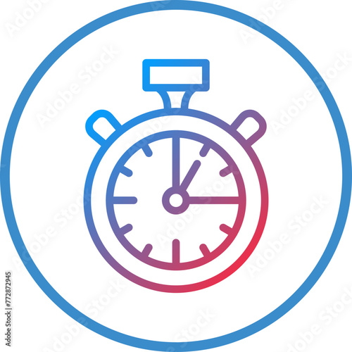 Vector Design Chronometer Icon Style