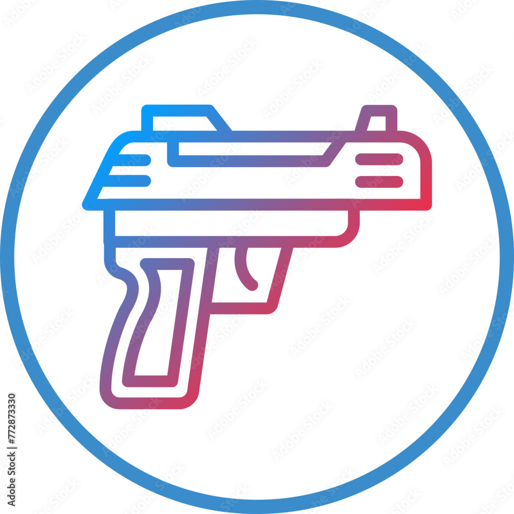 Vector Design Army Gun Icon Style Vector Design Army Gun Icon Style