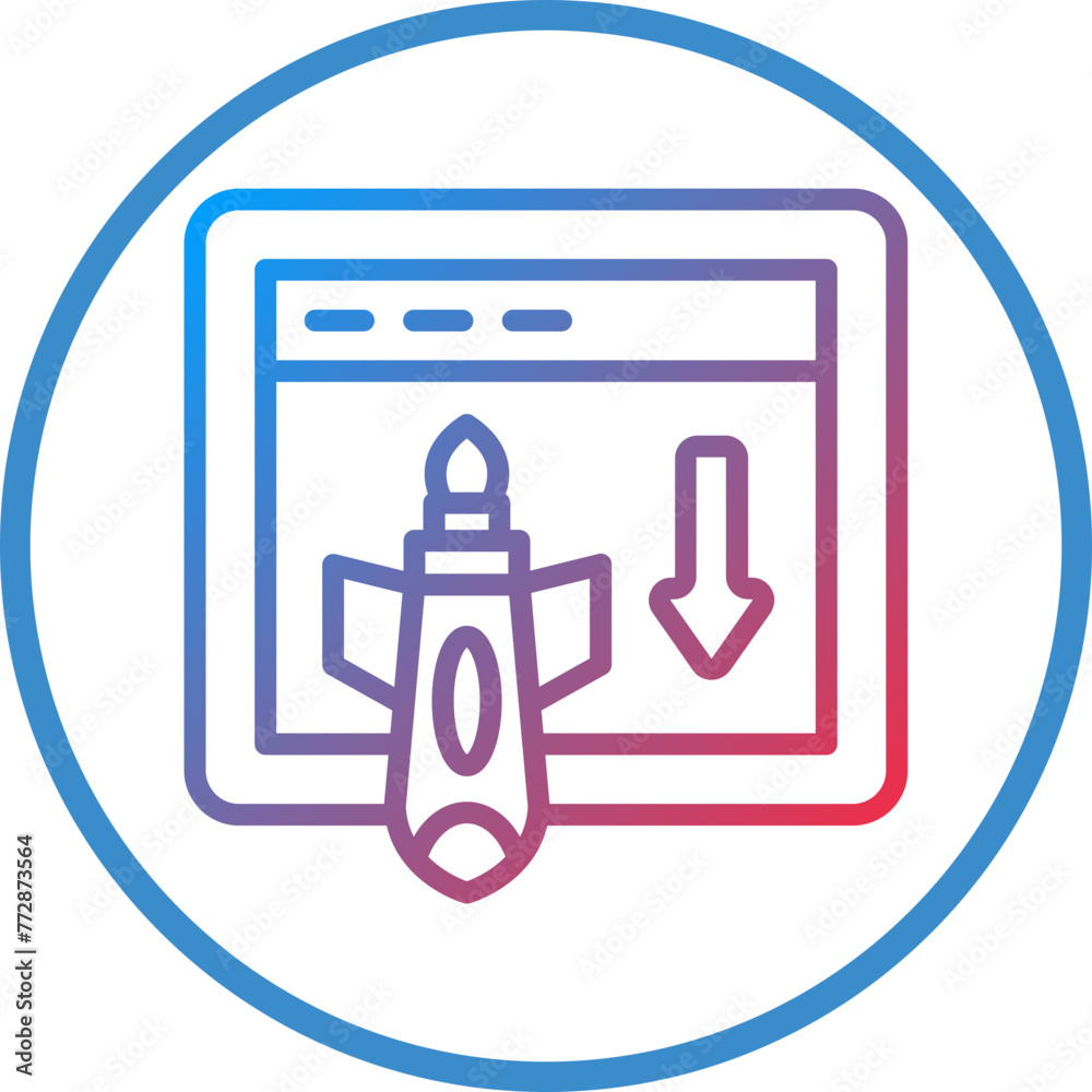 Vector Design Landing Page Icon Style Vector Design Landing Page Icon Style
