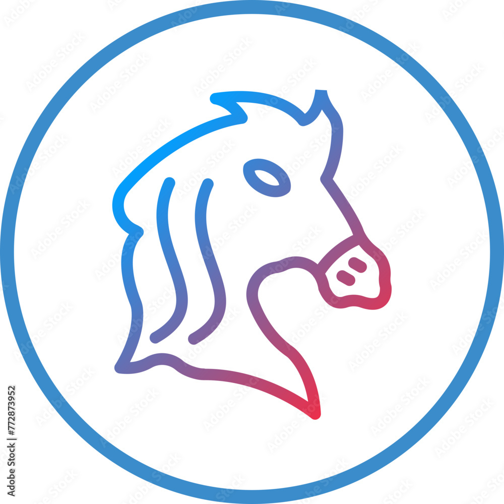 Vector Design Horse Icon Style Vector Design Horse Icon Style