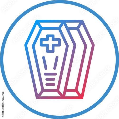 Vector Design Coffin Icon Style