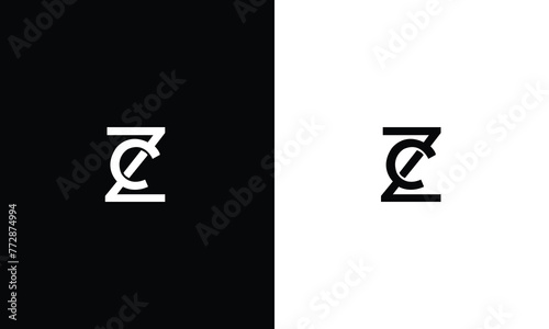 ZC Alphabet initial Letter Monogram Icon Logo vector illustration