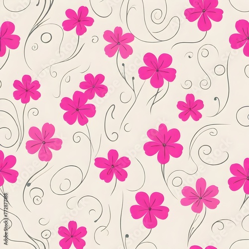 Floral leaves pattern