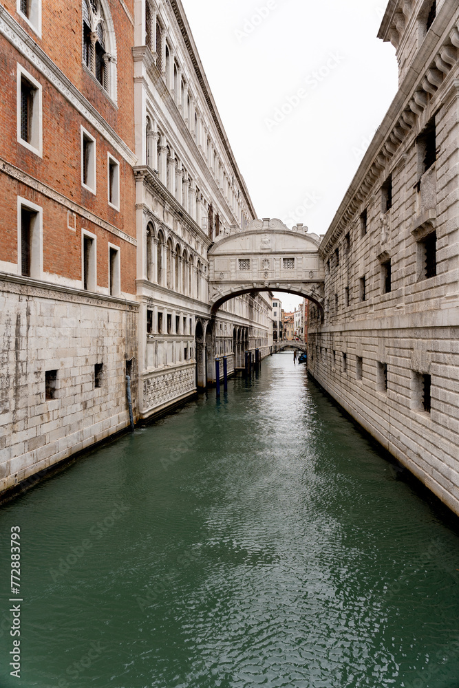 Venice Canal with the Bridge of Sighs
