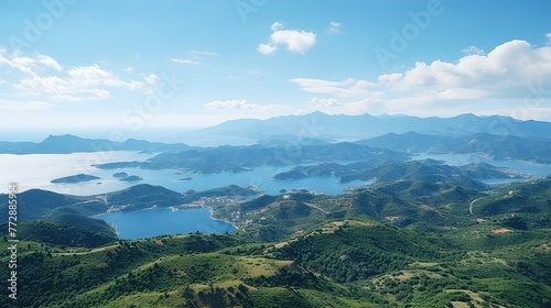 landscape with clouds high definition(hd) photographic creative image