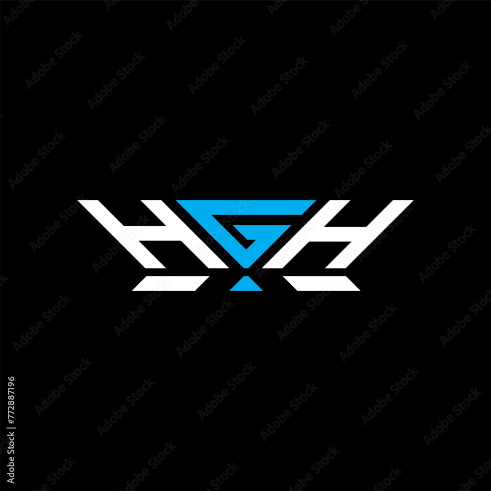 HGH letter logo vector design, HGH simple and modern logo. HGH luxurious alphabet design HGH letter logo vector design, HGH simple and modern logo. HGH luxurious alphabet design