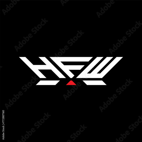 HFW letter logo vector design, HFW simple and modern logo. HFW luxurious alphabet design
