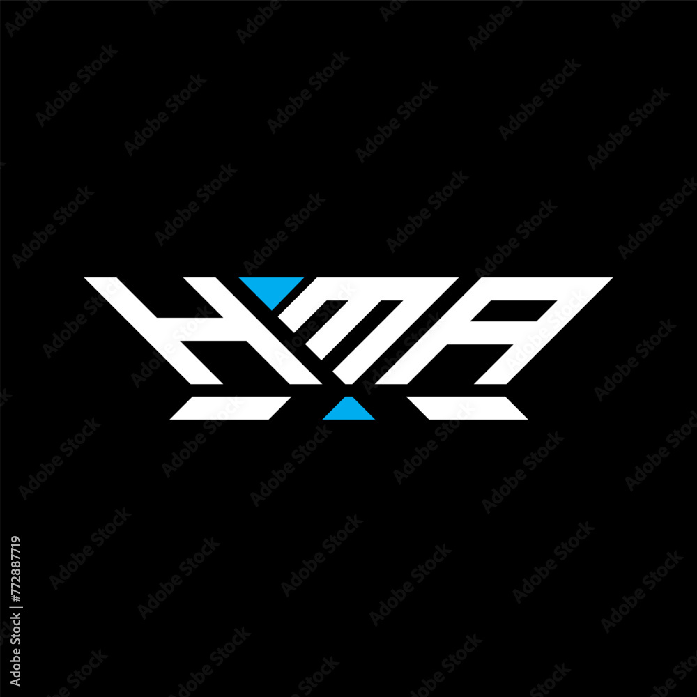 HMA letter logo vector design, HMA simple and modern logo. HMA luxurious alphabet design