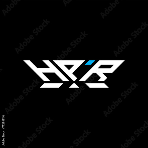 HPR letter logo vector design, HPR simple and modern logo. HPR luxurious alphabet design photo