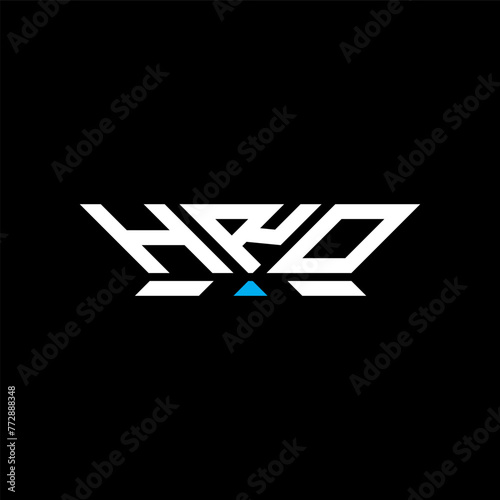 HRO letter logo vector design, HRO simple and modern logo. HRO luxurious alphabet design photo
