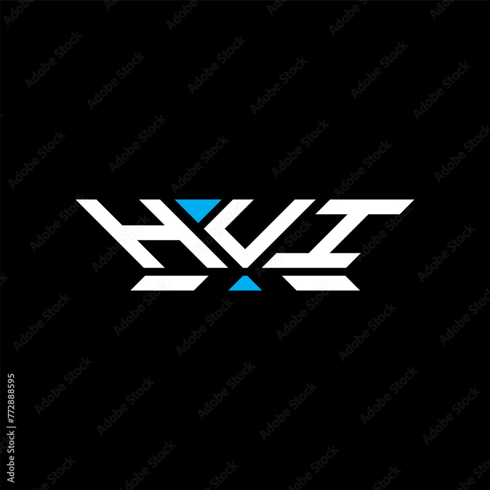 HUI letter logo vector design, HUI simple and modern logo. HUI luxurious alphabet design