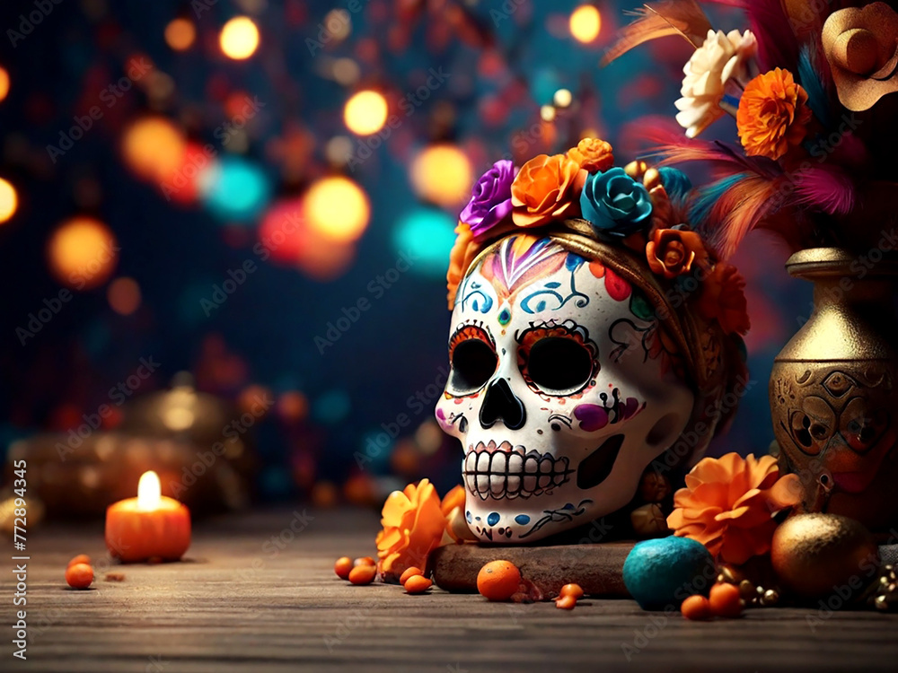 Day of the dead celebration background Day of the dead celebration background