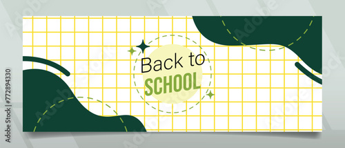 Banner design with modern and clear style for promotions