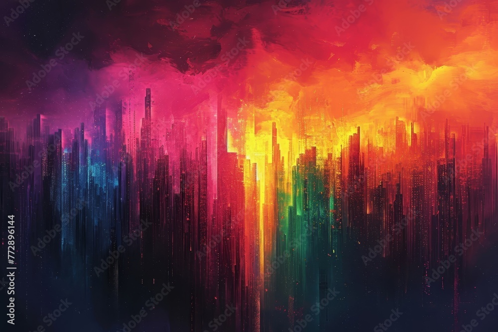 Pixel Prism: A Vibrant Kaleidoscope