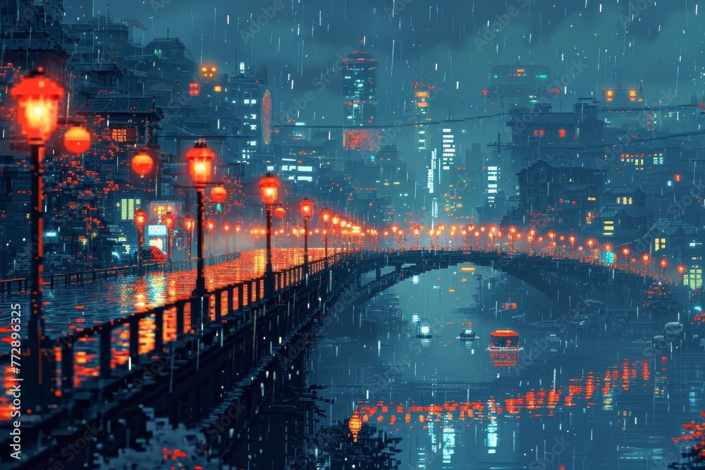 Obraz premium Pixel Prowess: Mastery in the Digital Realm