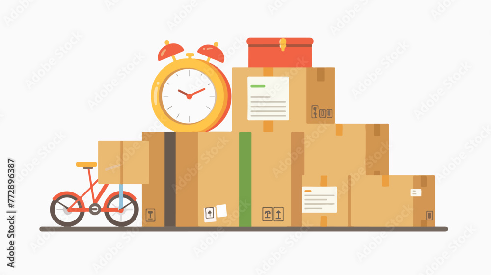 Cardboard box clock clipboard calendar fast delivery