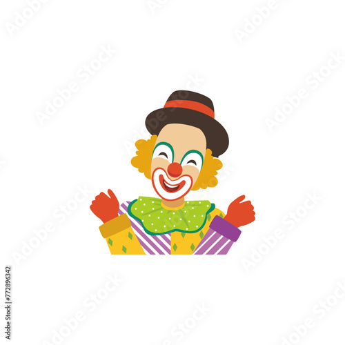 set of april fools funny clowns funny